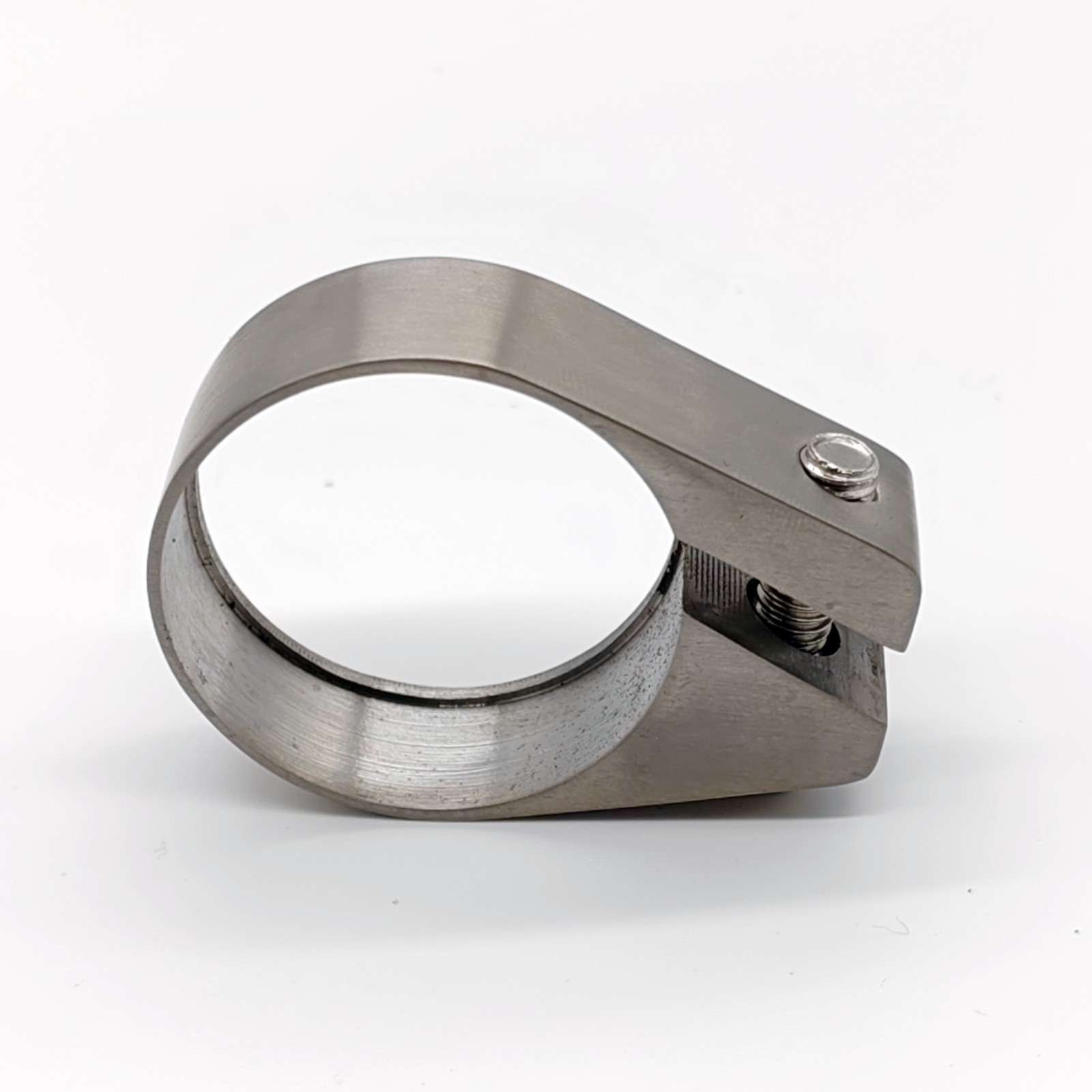 Titanium Seatpost Clamp Bike Bicycle GR5 Ti6Al4V 31.8/34.9mm Raw Color