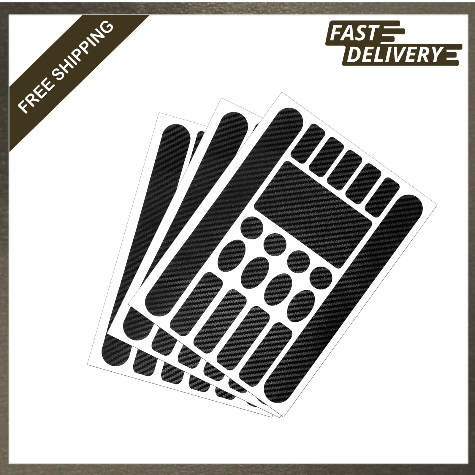 3 Pieces Bicycle Chainstay Protector Decal PVC Frame Guard Adhesive Protection