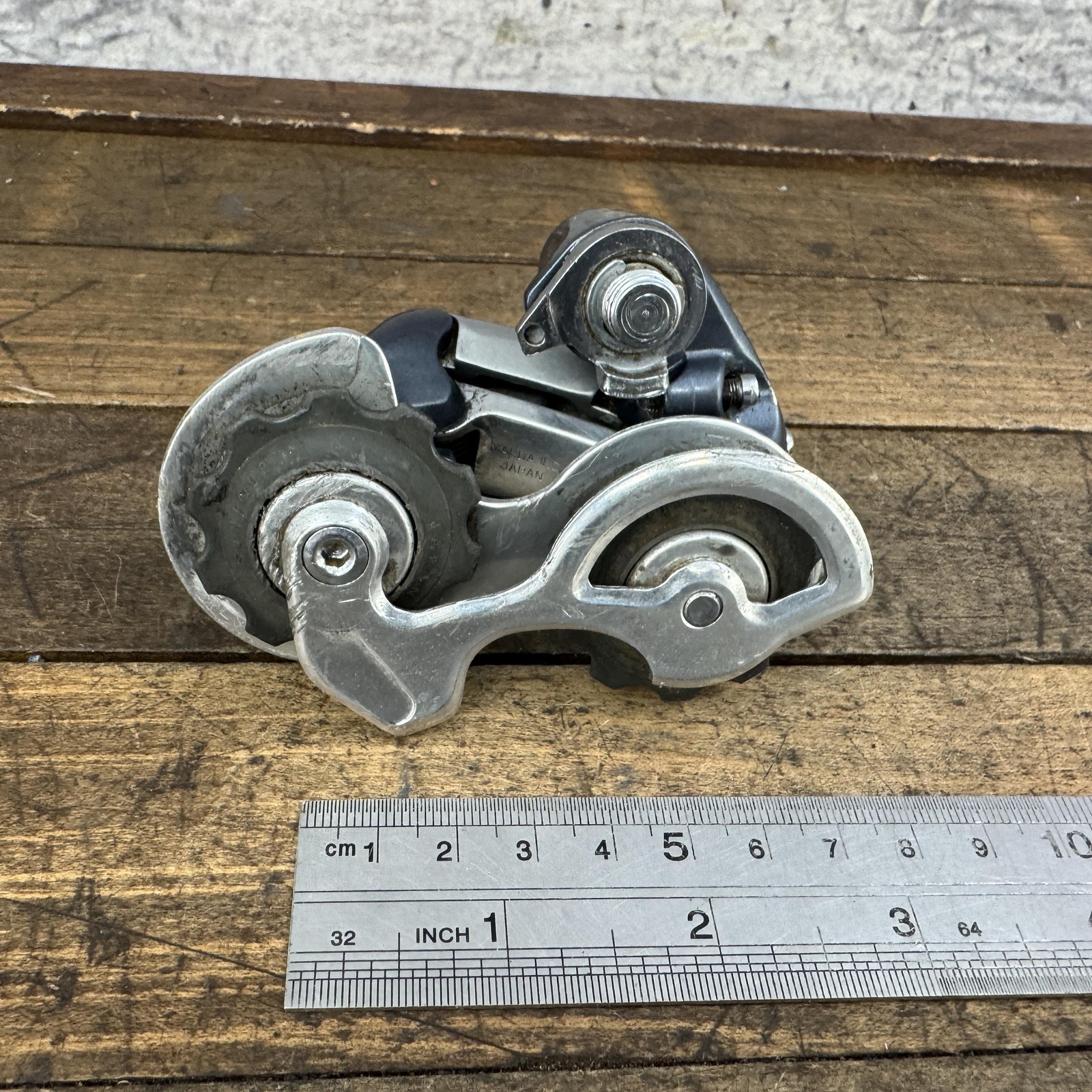 Vintage SunTour GPX Rear Derailleur Short Cage Bolt-On Silver Japan Road 220g