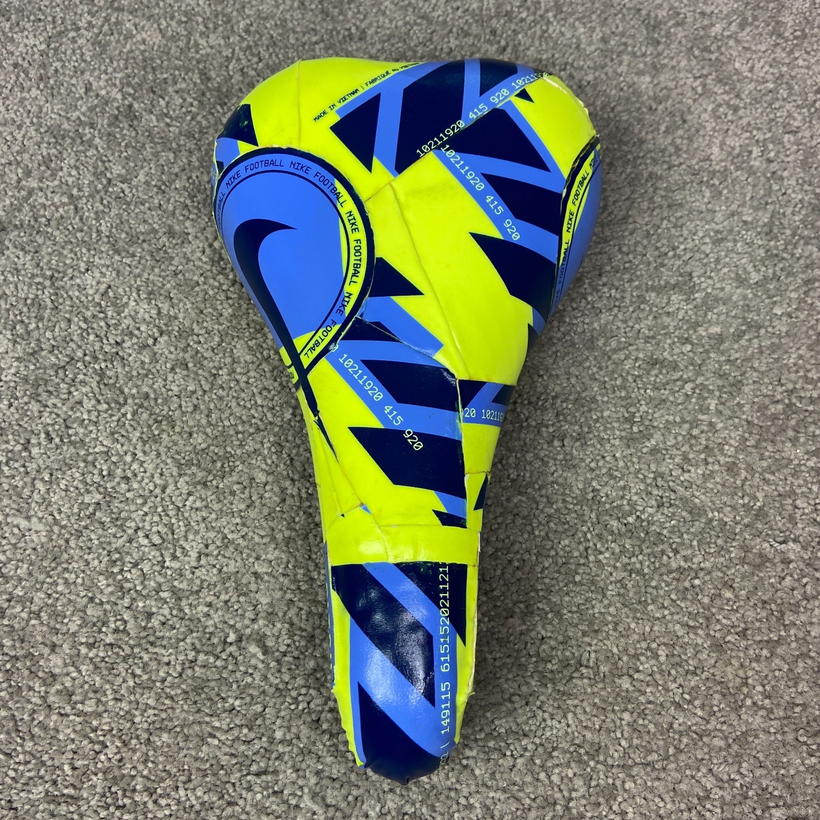 Custom Made Nike Bike Saddle Upcycled Soccer Ball Comfort Seat