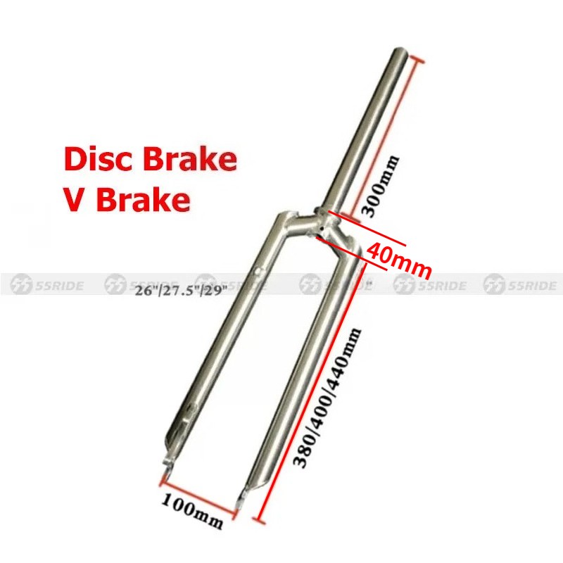 Titanium MTB Bike Bicycle Disc brake / V brake Fork 26″,27.5″,29″