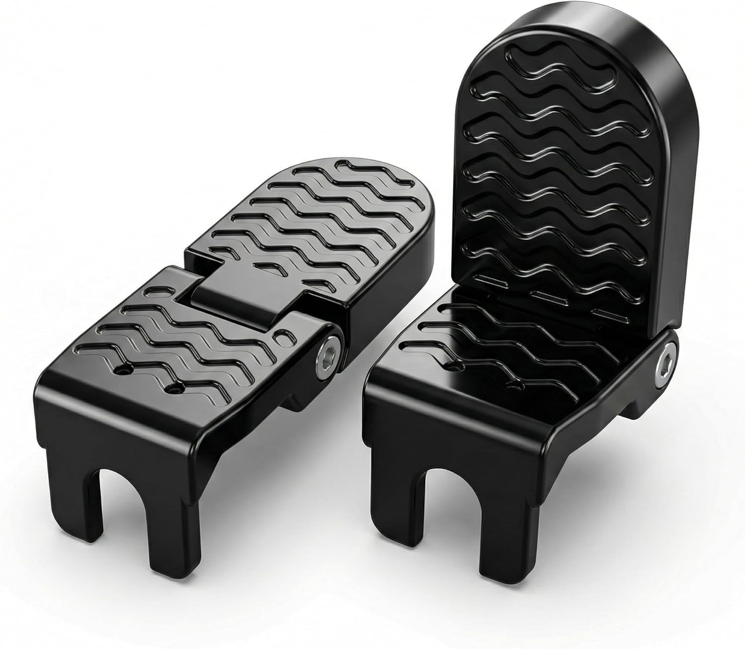 Heavy Duty E-Bike Foot Pegs for 15Mm(0.59″) Axle ONLY, Anti-Slip Foldable Rear P