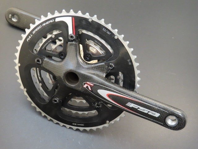 170mm x 130bcd FSA K-Force Carbon 10 speed triple outboard crankset