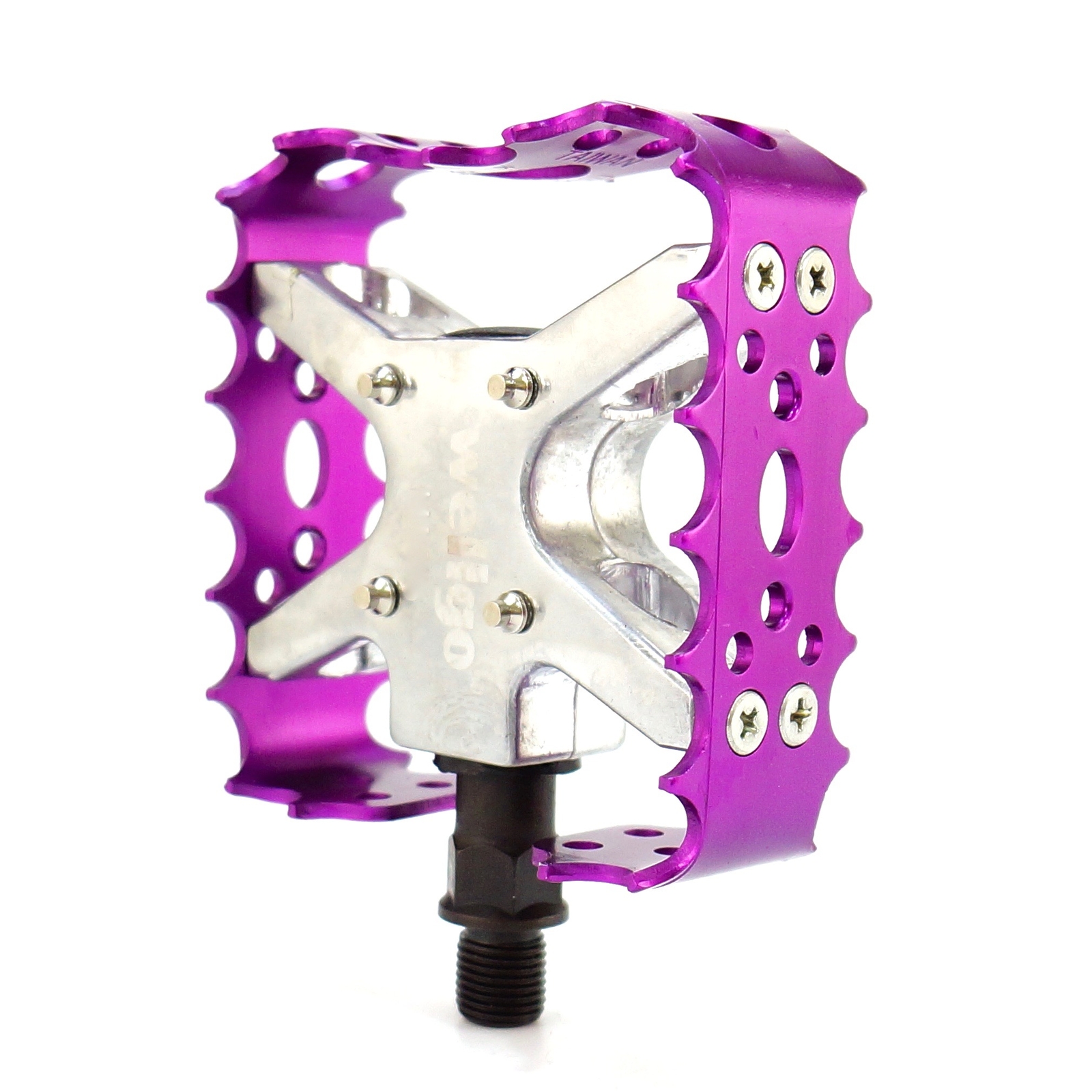 Wellgo BMX MTB Bear Trap Old school Bike Pedal 9/16″ or 1/2″ Black Blue Red Gold