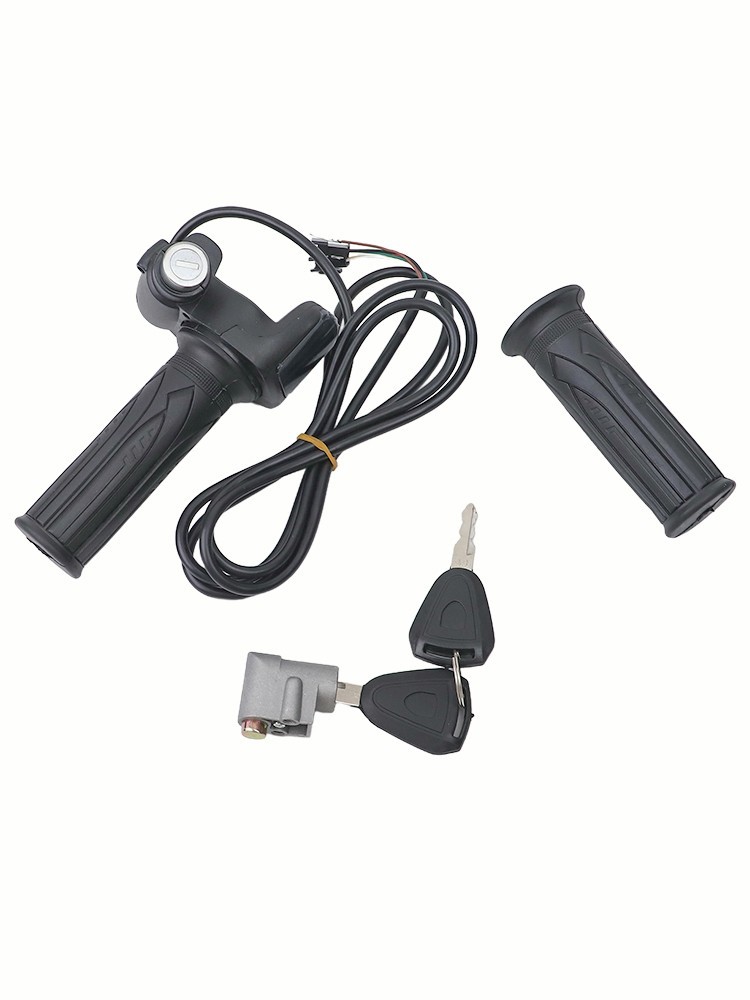 1PCS E Bike Throttle Control Handle LCD Display With 170cm Cable And Keys
