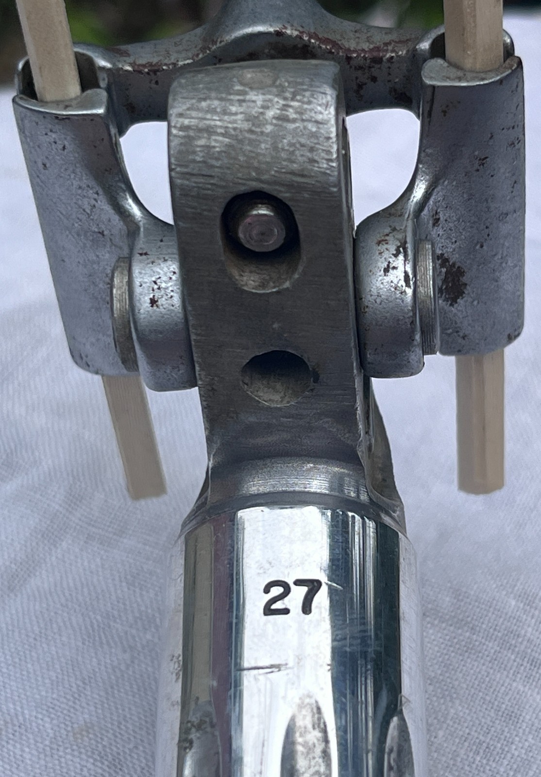 Vintage Zeus Seatpost 27.0 x 210 mm fluted alloy classic bicycle bike