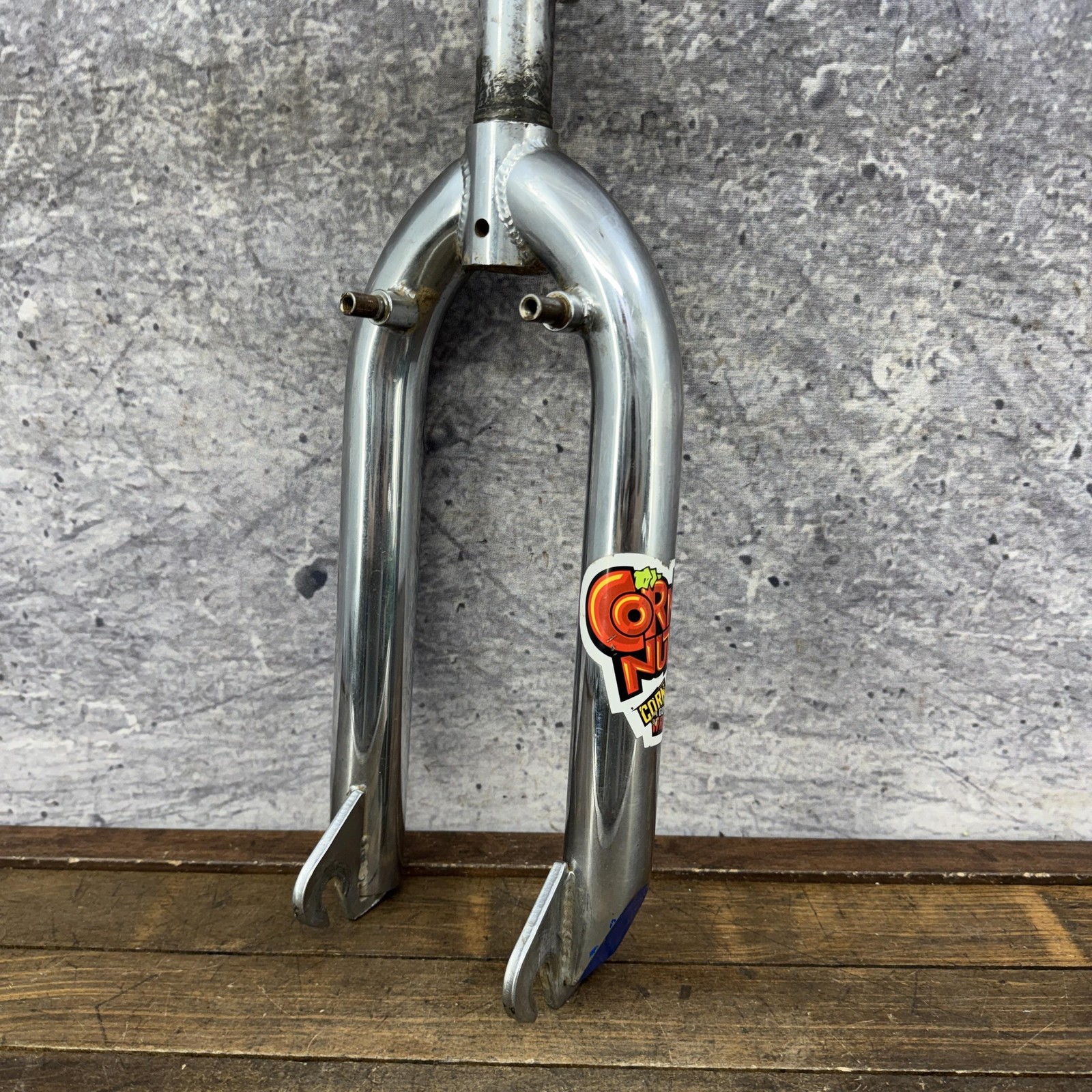 Vintage BMX Fork 20in 1 1/8 Threadless 990s Freestyle Chrome Mid School BMX