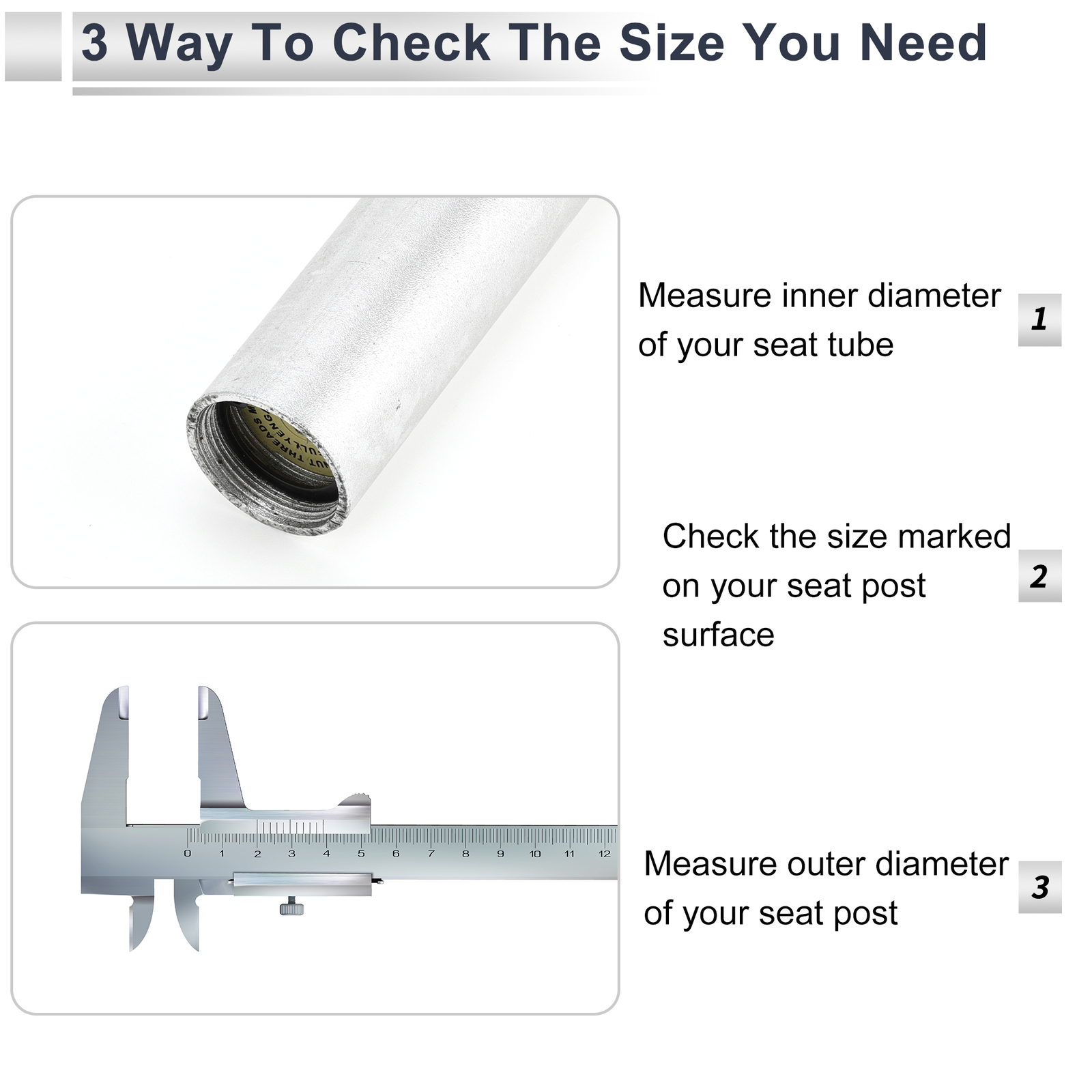 Bike Seat Posts 33.9x400mm Shock-absorbing Post Seat Silver Tone Aluminum Alloy