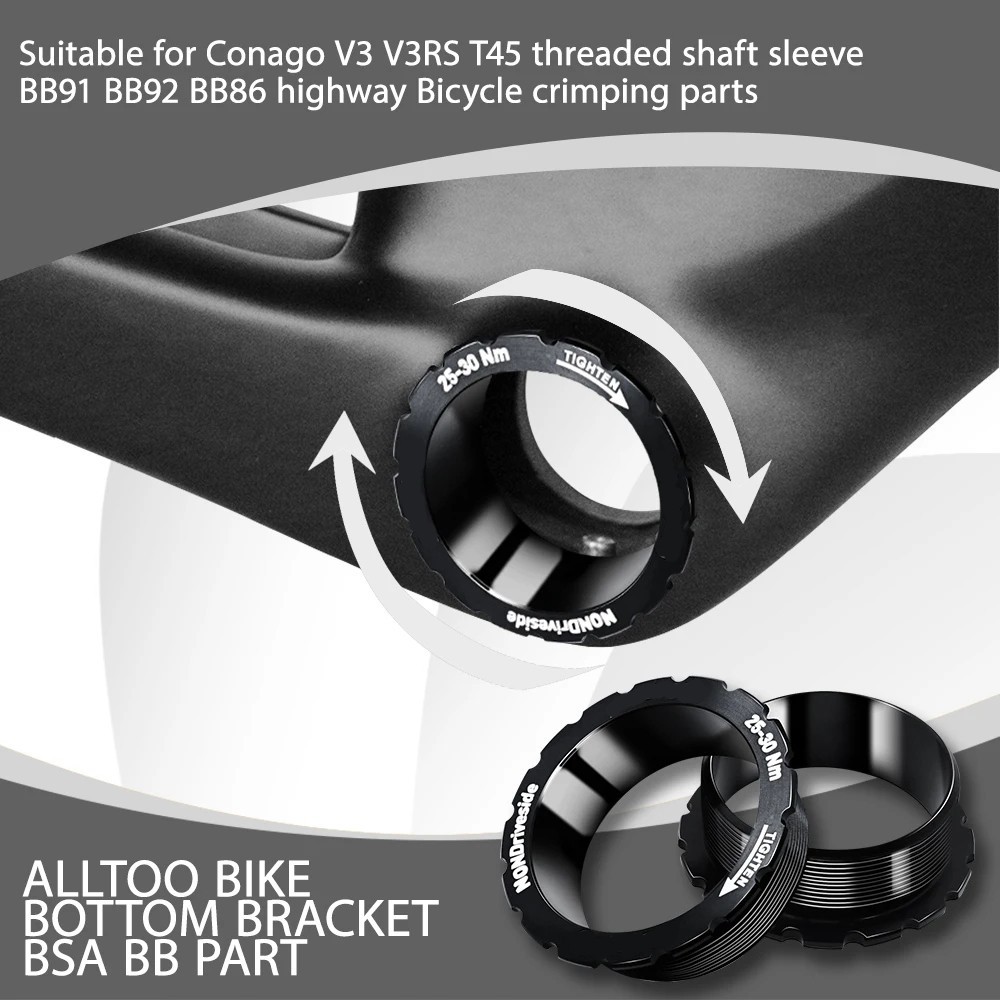 T45 Axle Threaded Bushing 50 20mm for Colnago For V3 V2 For BSA Bottom Bracket