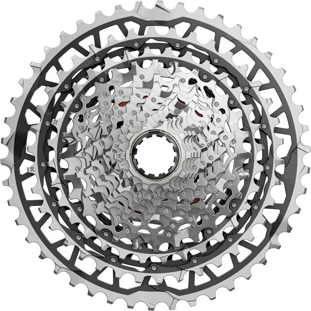 SRAM Force XPLR XG-1371 Cassette – 13-Speed, 10-46t, For XDR Driver, Silver, E1