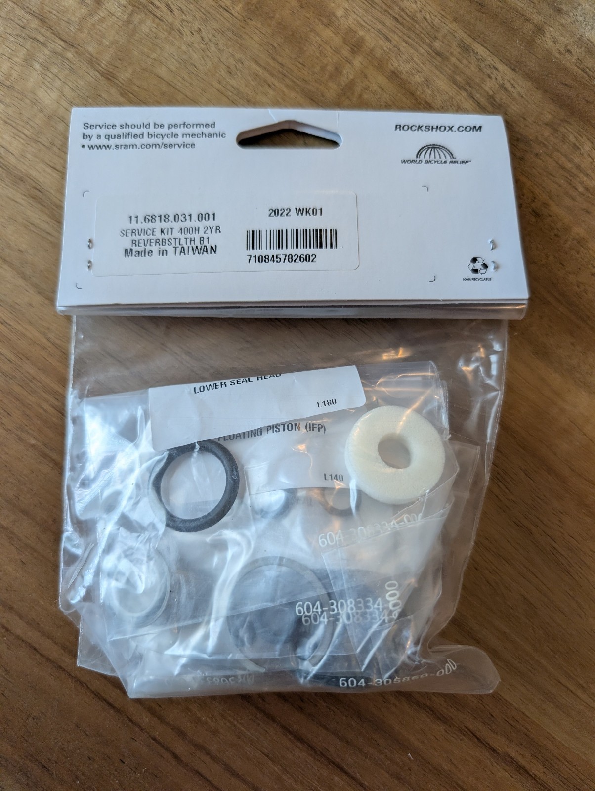 RockShox Reverb B1 Stealth 400 Hour / 2 Year Service Kit