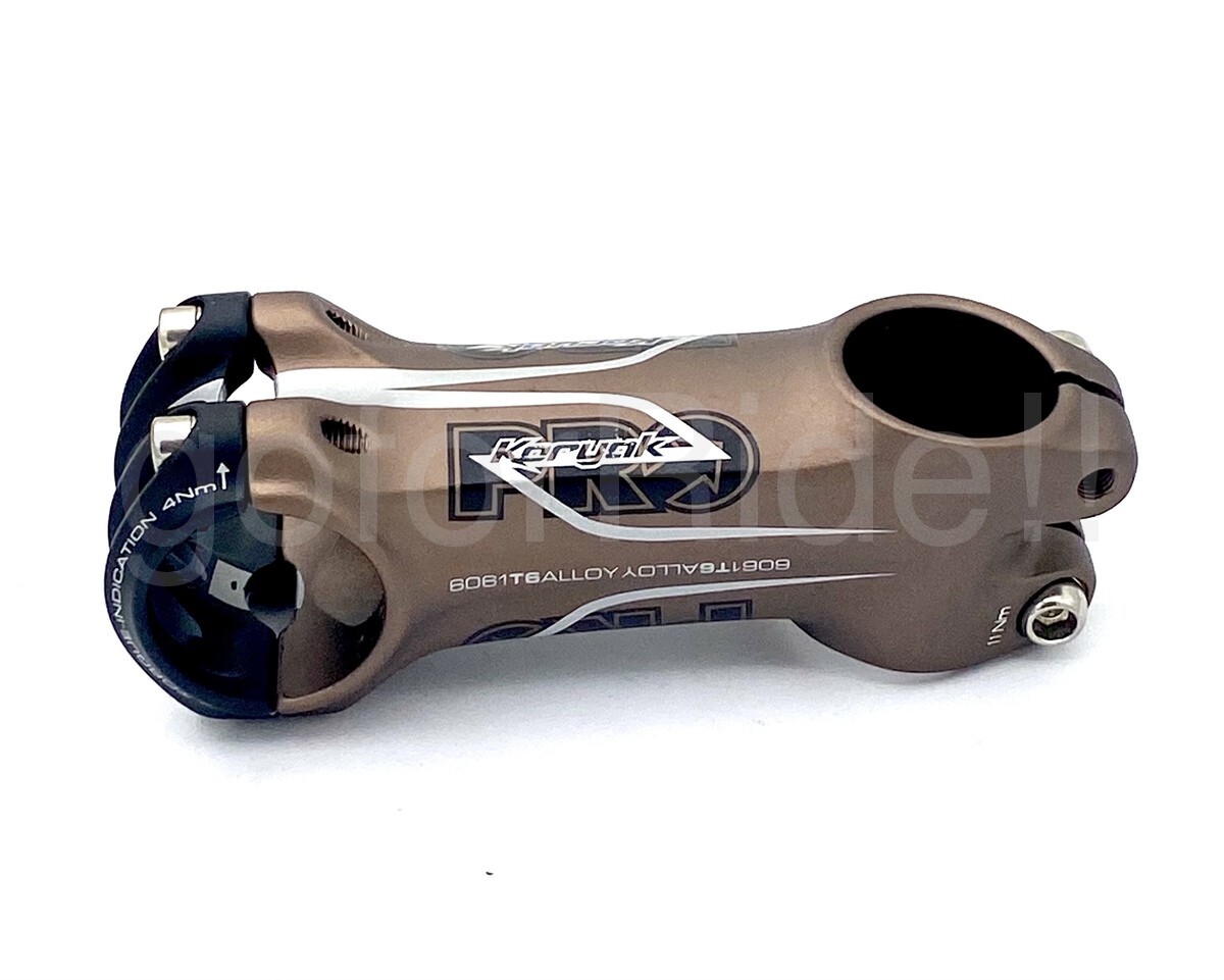 New Shimano PRO KORYAK Bike Stem,1-1/8″,+/- 10 Degree, 31.8x110mm,Brown/Black