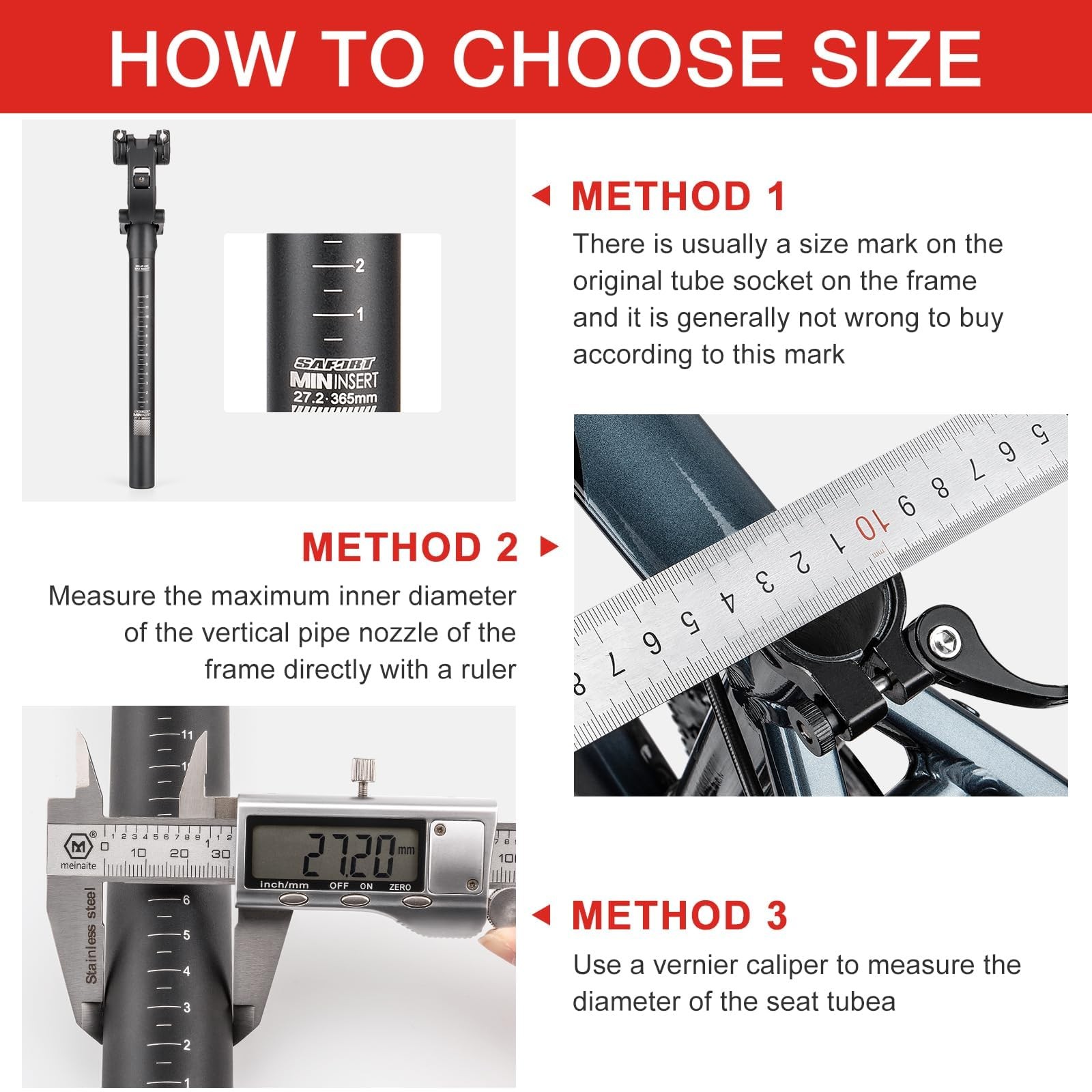 Suspension Seatpost 27.2/30.9/31.6 x 365mm – Parallelogram Suspension Seatpost…