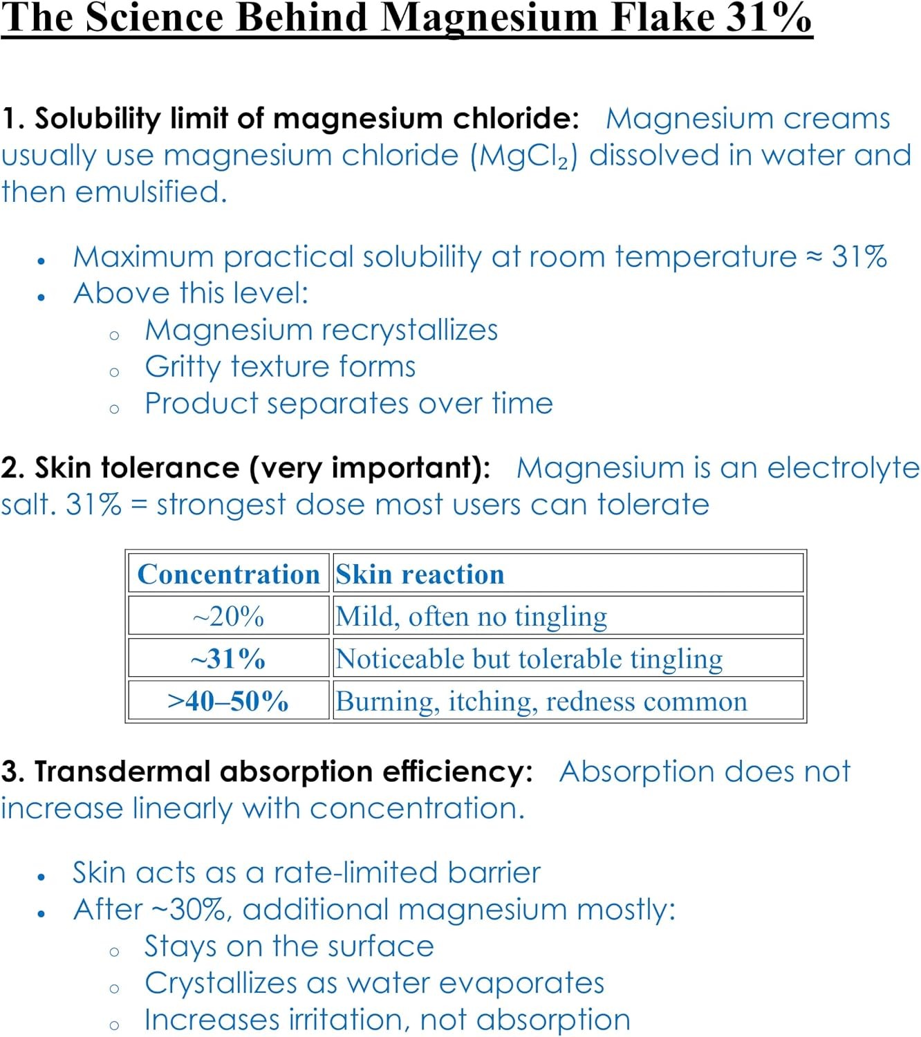 Magnesium 31% Cream Lotion 4 Fl Oz – Infused with Ceramides 1, 3, 6II and Hyalur