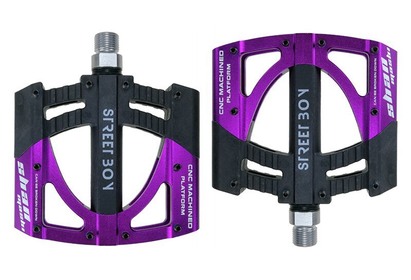 1Pair Universal Sealed 3 Bearing Bicycle Flat Pedals Ultralight 8 Color Optional