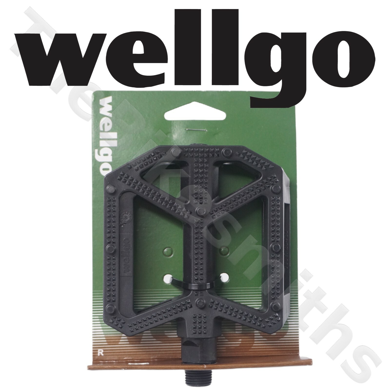 Wellgo B289 Resin Platform Pedals 9/16″ Black Mountain Bike Composite Flat