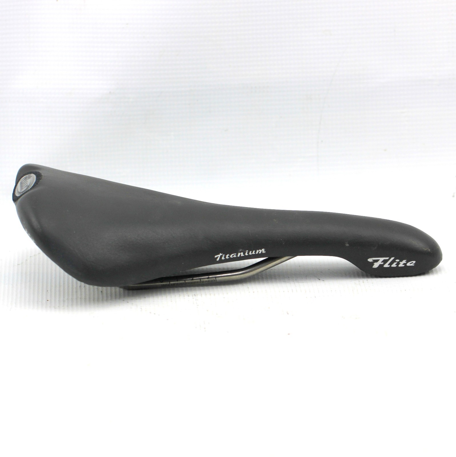 SELLA ITALIA TITANIUM FLITE SADDLE Bike Seat 130x280mm 230g Black Vintage 90’s