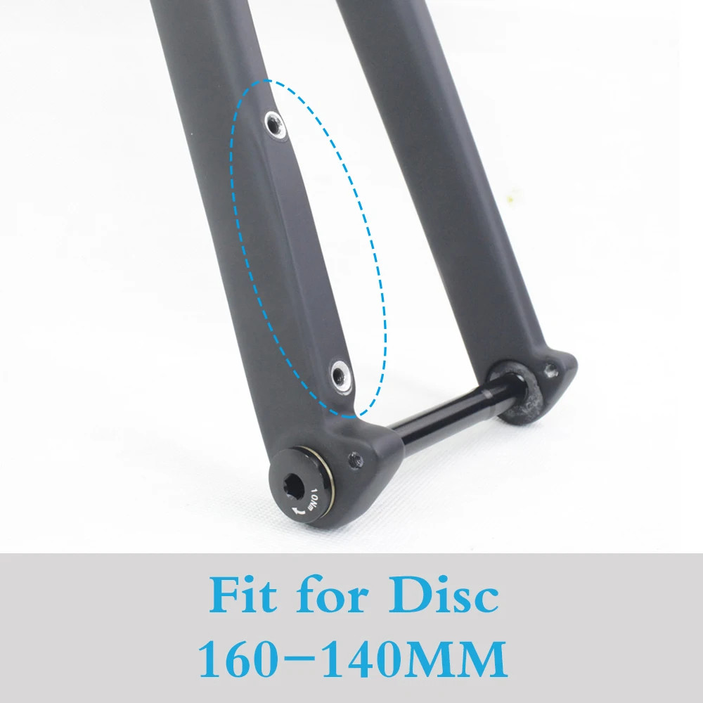 Carbon Fiber Gravel Bike Front Fork 700C Tapered Tube 12*100mm Thru Axle