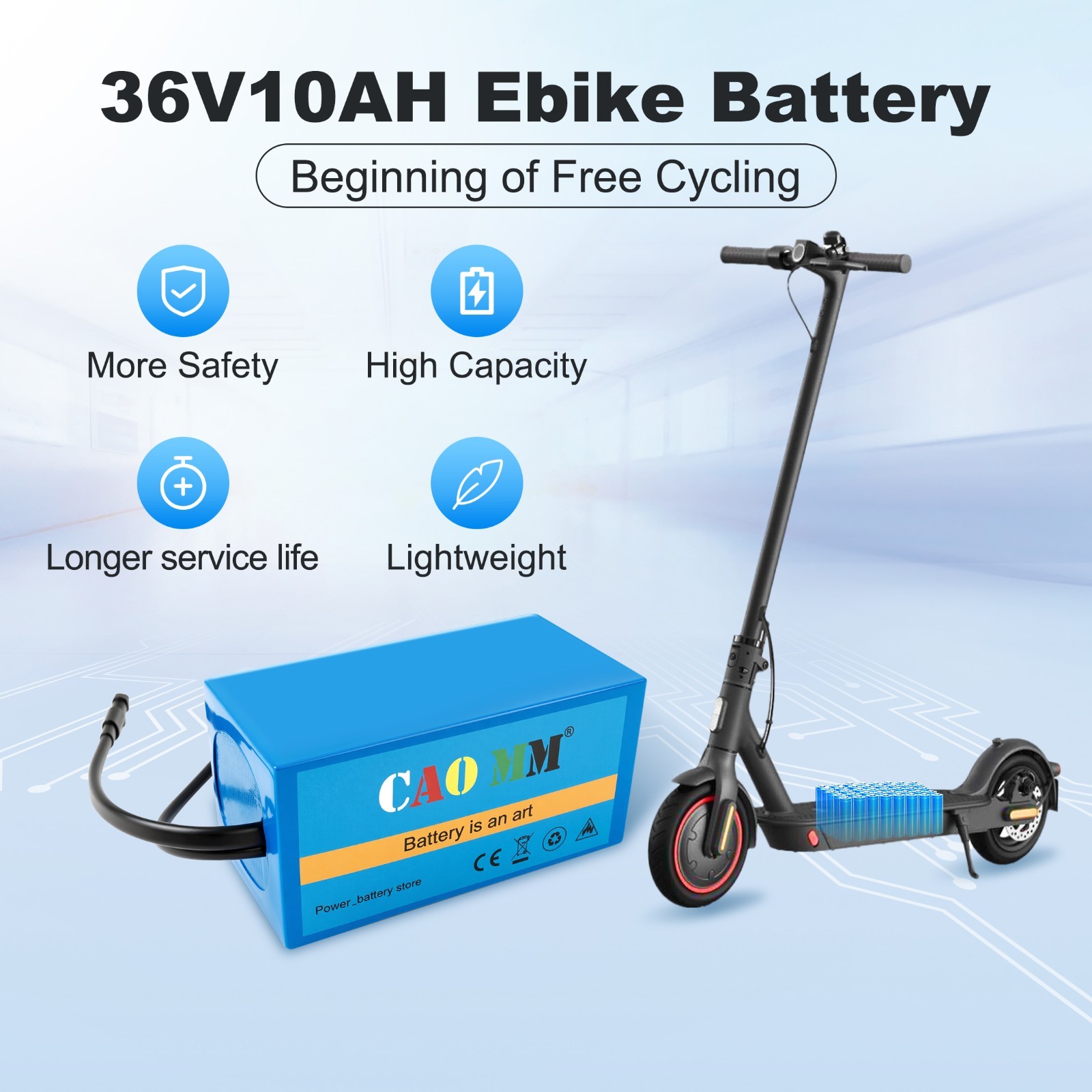 24V 8Ah Ebike Battery Lithium ion Battery for 0W-240W Electric Bicycle Scooter