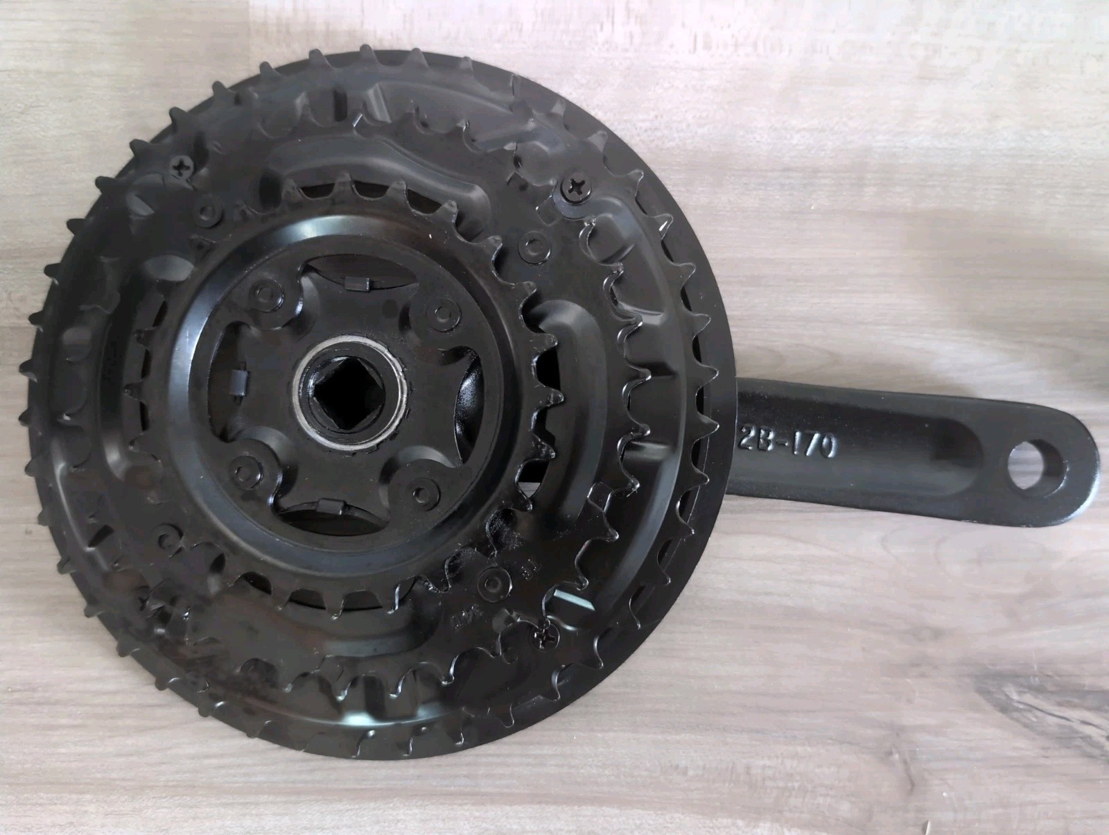 THALOUS Bicycle Crankset 6 7 8 Speed 42/34/24T Universal Square Crank Set 170MM