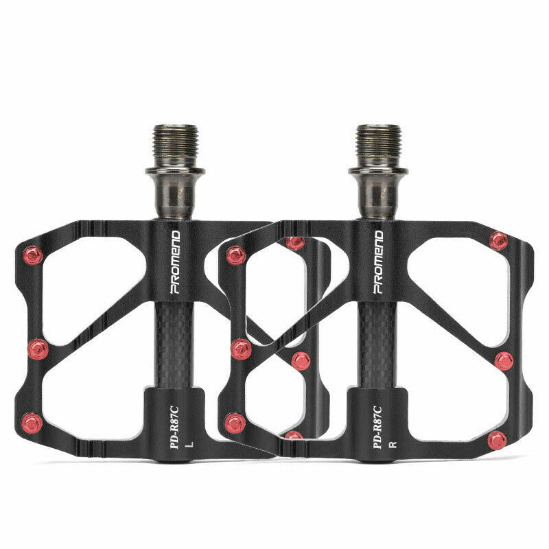 PROMEND Ultralight Carbon Titanium Bicycle Pedal MTB Road Bike Pedal 3 Bearings