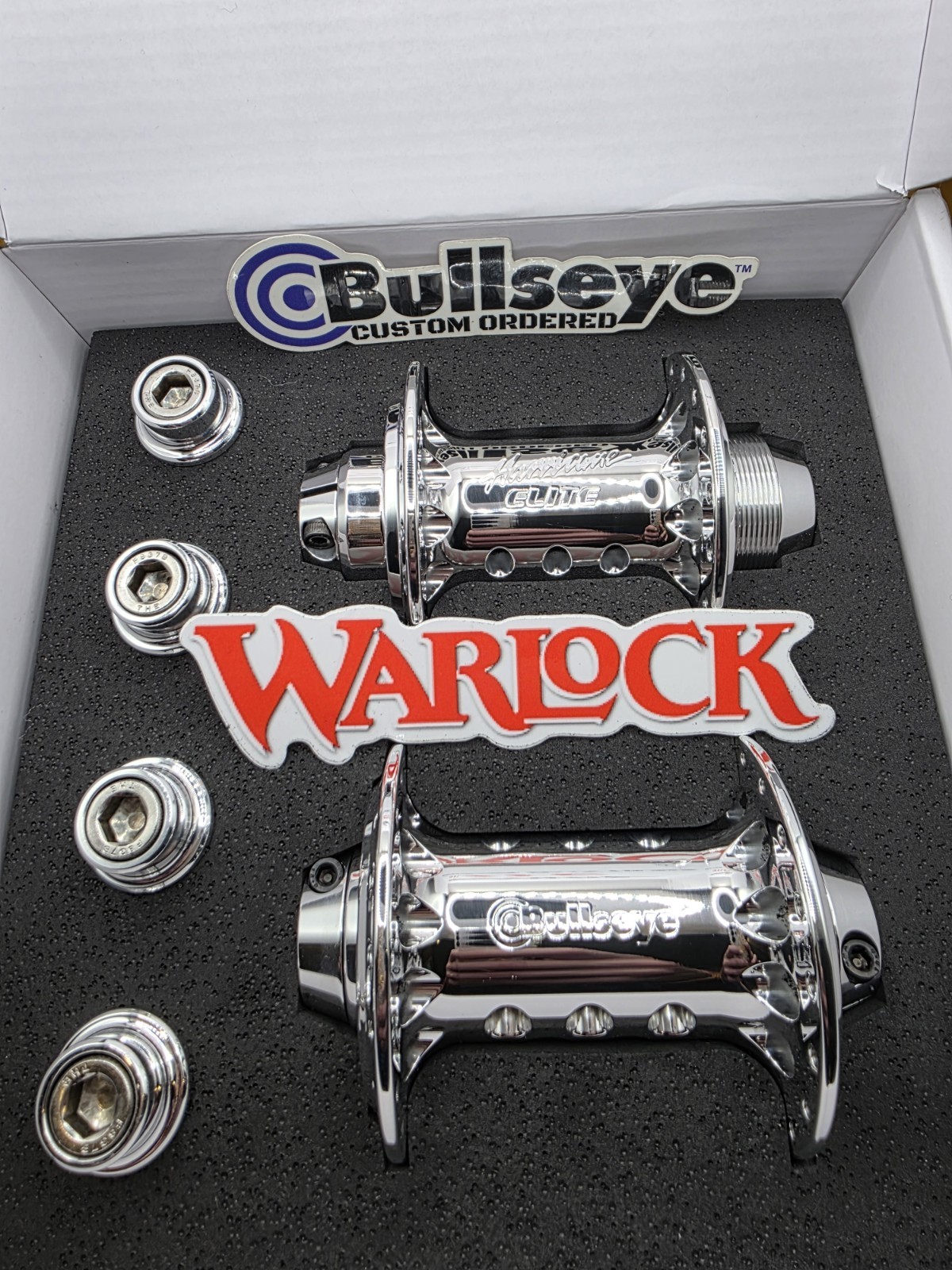 BULLSEYE 🎯 WARLOCK Hubs Limited Edition Hyper/Show POLISH BMX HUTCH SE HARO