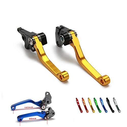 Dirt Bike Clutch Brake Lever for RM85 2005-2017, RM125/250 2004-2008, Gilt Gold