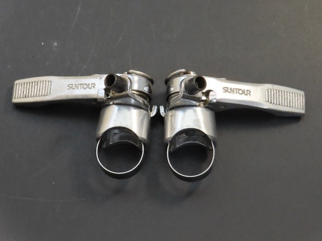 Vintage Suntour top bar retro friction thumb shifters Stumpjumper Japan 1980’s