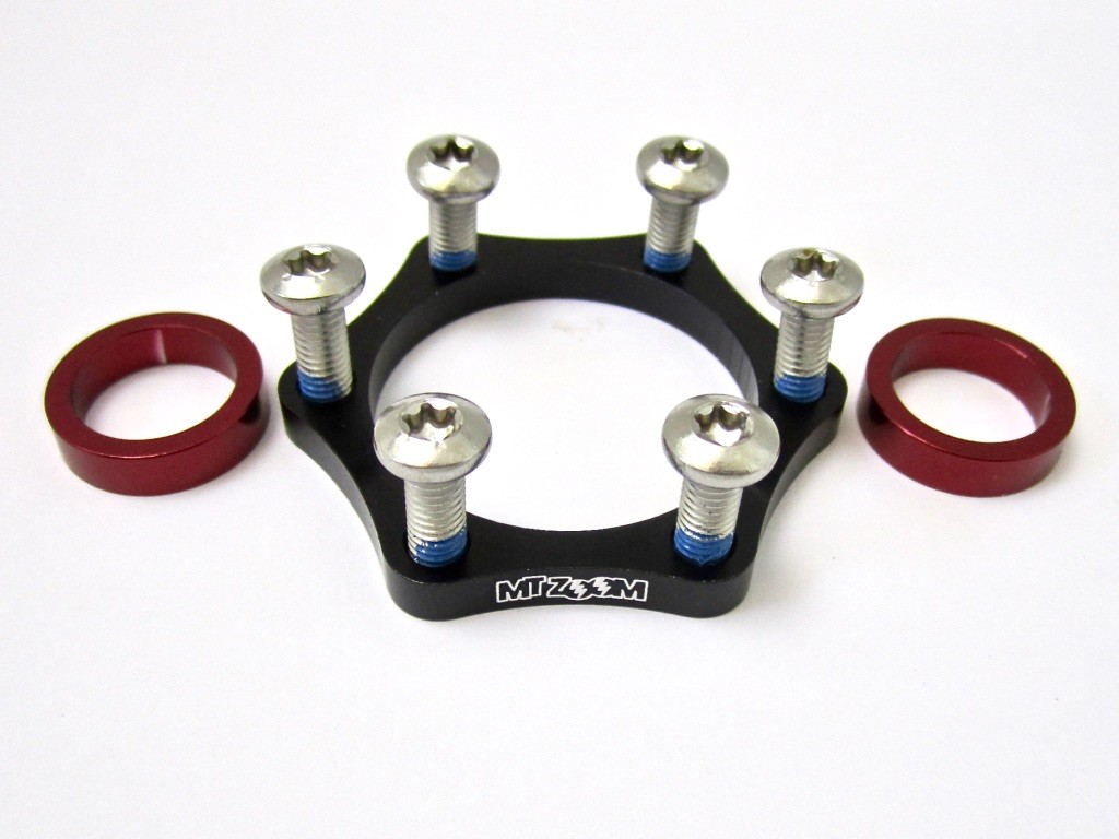 Mt Zoom FRONT Thru Axle Adapter for Boost Spaced Forks 15mm x 100mm to 110mm