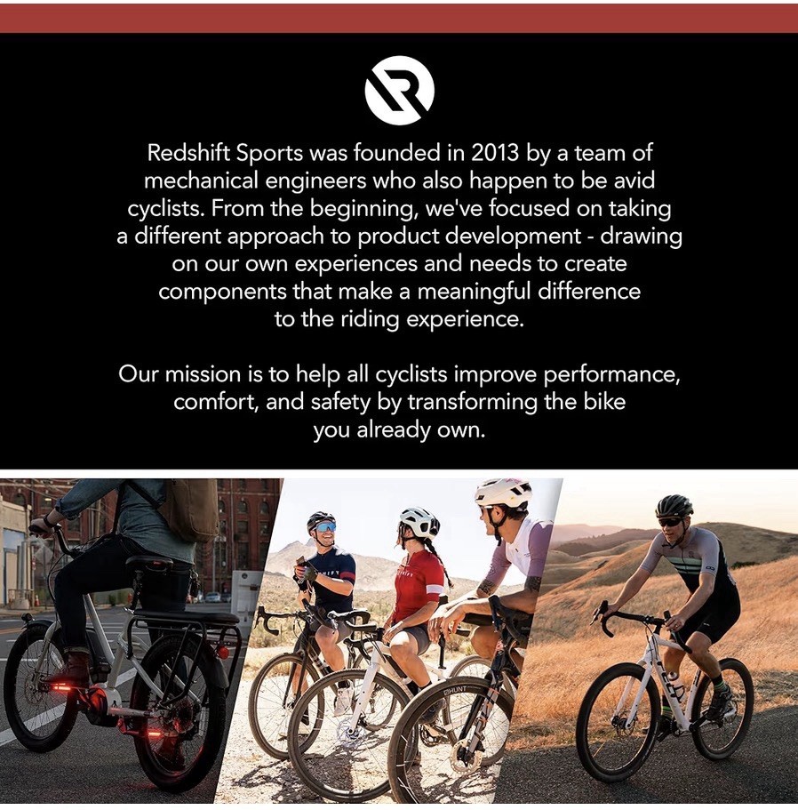 REDSHIFT Top Shelf Low Flare Handlebar Aluminum Drop 50mm of Rise, 44cm Width