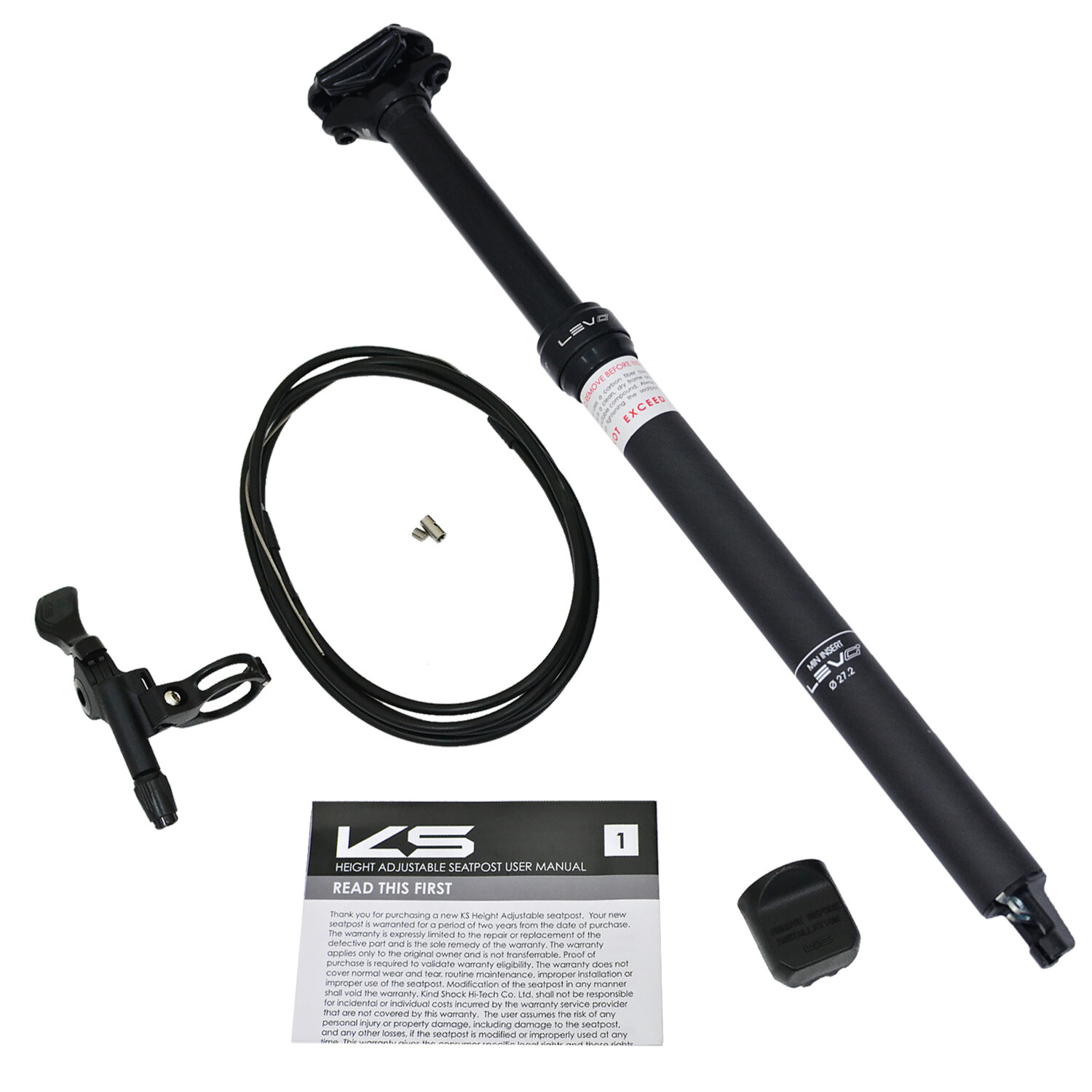 KS LEV Ci Carbon 27.2x460mm Remote Dropper Seatpost Travel 120mm