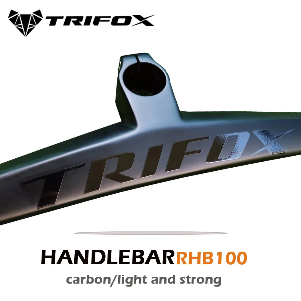 Carbon MTB Bicycle Handlebar 2 Degree One-Shaped Integrated Handlebar with Stem