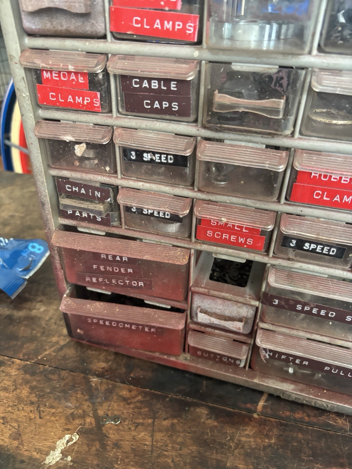 Vintage Bike Tinkerers Nut And Bolt Lot-Some Schwinn-Organizers Not Included