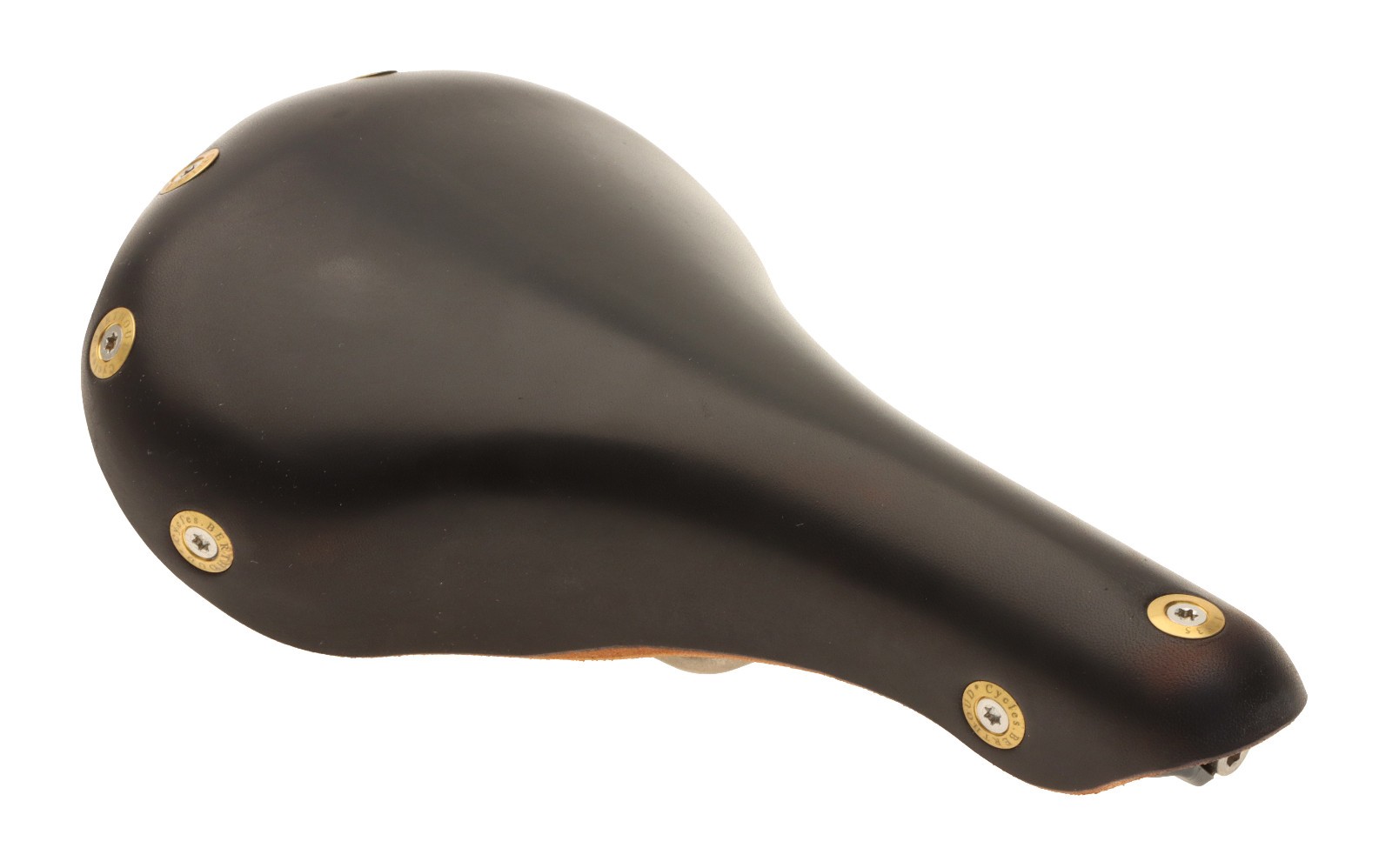 Gilles Berthoud Agnel Saddle Titanium Rails Hard Leather Black NEW NOS NIB