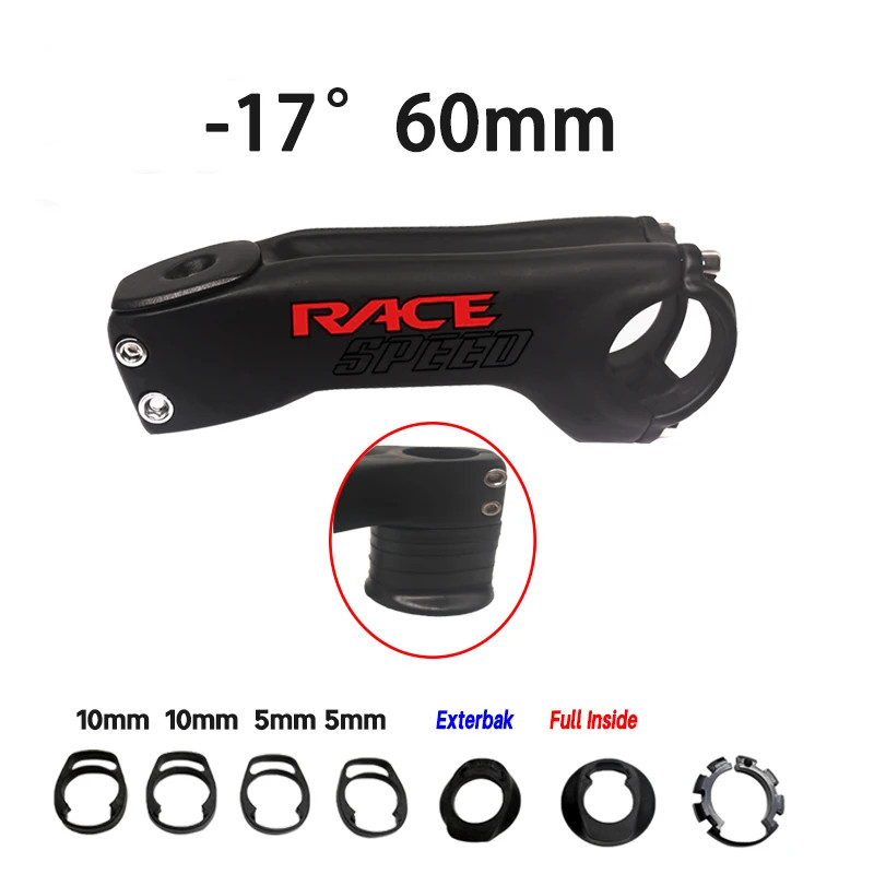-17°/-10° Mtb Road Bike Full Carbon Stem 60-120MM Fork 28.6mm Handlebar 31.8mm