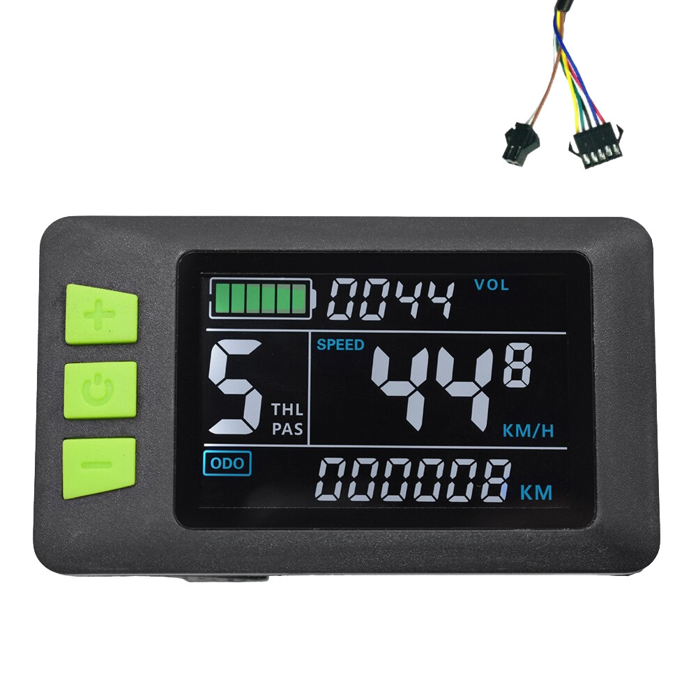 P3C LCD Display Dashboard Screen 24V 36V 48V 60V Electric Bike Meter for1005