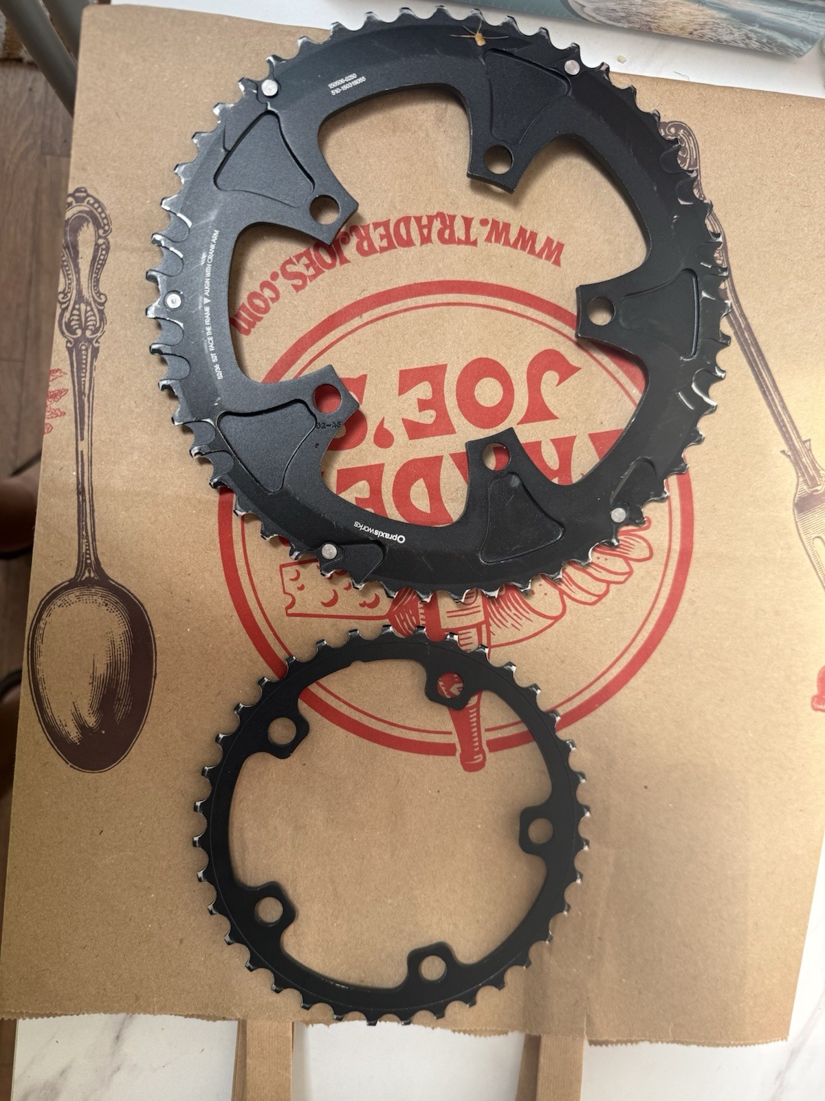 Praxis Levatime Cold Forged 110 BCD 52 36 Double Chainring 10 11 Speed Black