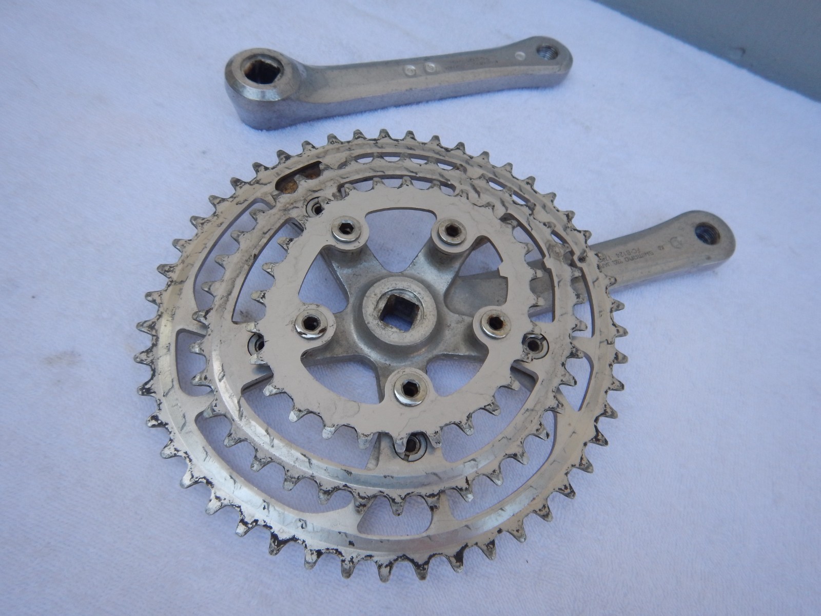 Shimano FC-B124 Biopace Vintage Mountain Bike Triple Cranks 175 Crankset w/BB