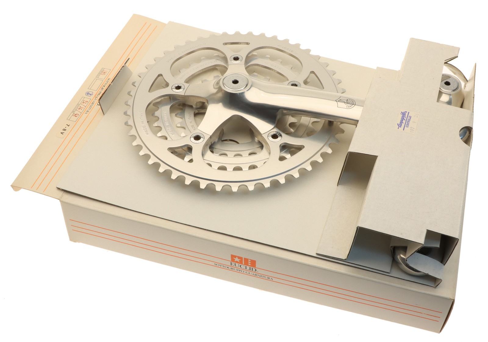 Campagnolo Euclid Crankset 48/36/26T M040 180mm MTB ATB NOS NEW