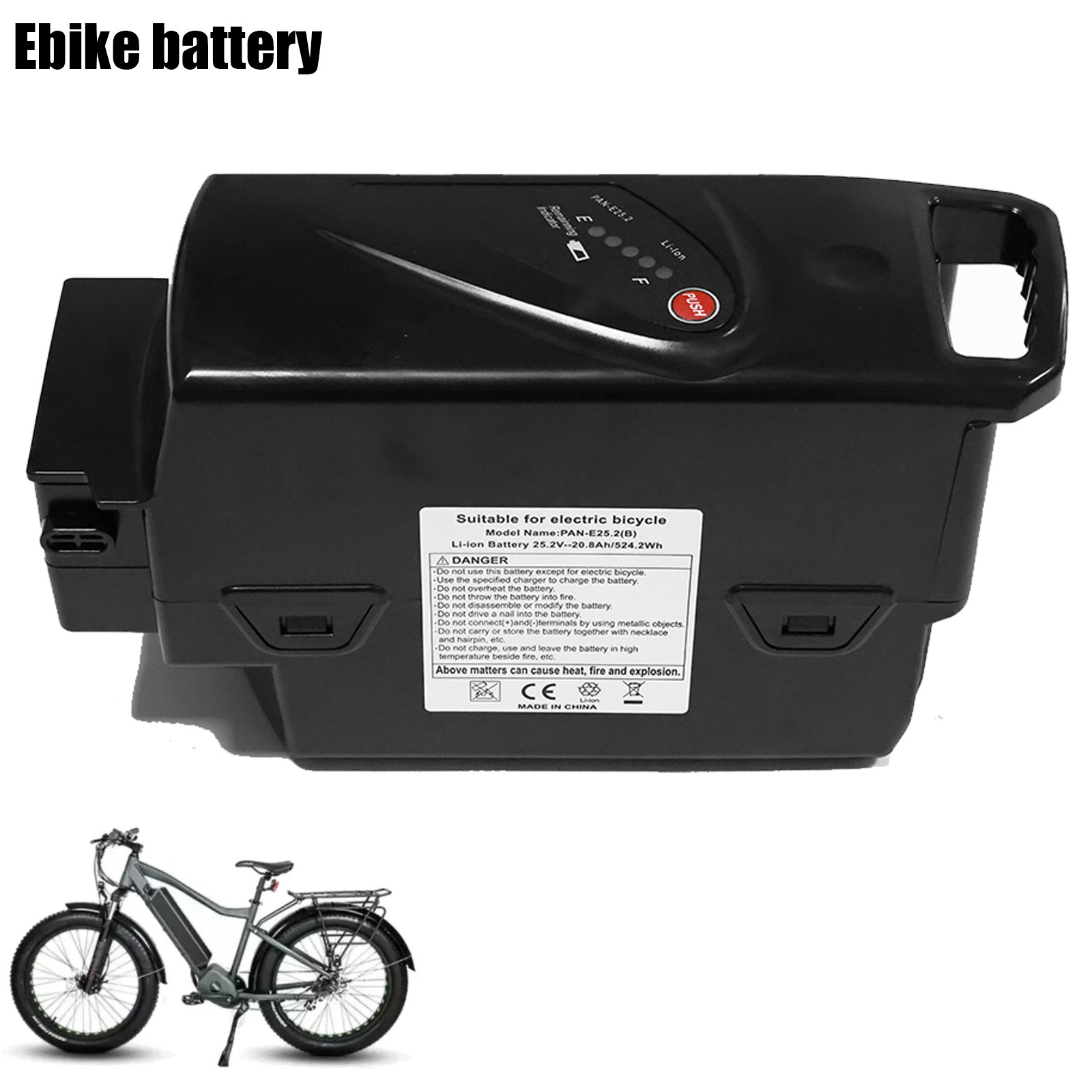 25.2V 20.8Ah Ebike Battery for Panasonic Electric Bike Bicycl Lithium Battery