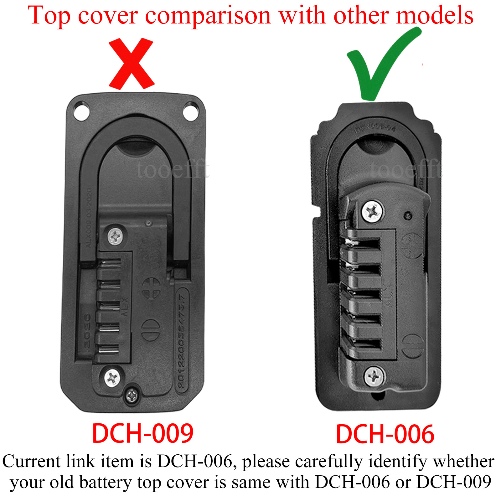 tooefft Ebike Batteries 48V 10.4Ah Fit for eLectric XP Folding Electric Bike
