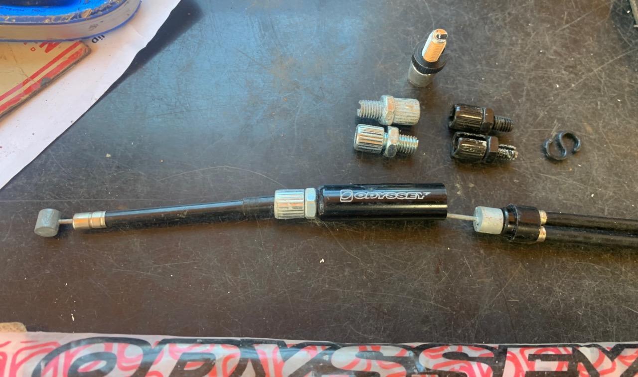 NOS Odyssey BMX Black Upper Gyro-G3 Rotor Brake Cable 475 Long Cable