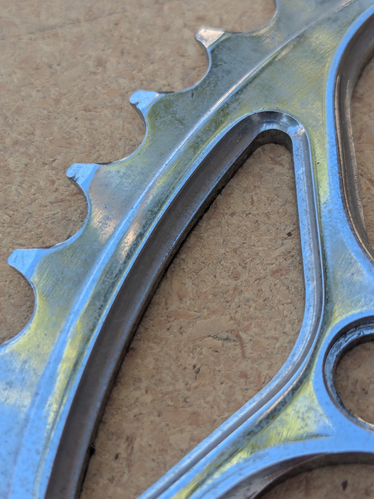 52 tooth x 130 bcd Road Bike Chainring Bicycle Silver Gloss Nice BIN