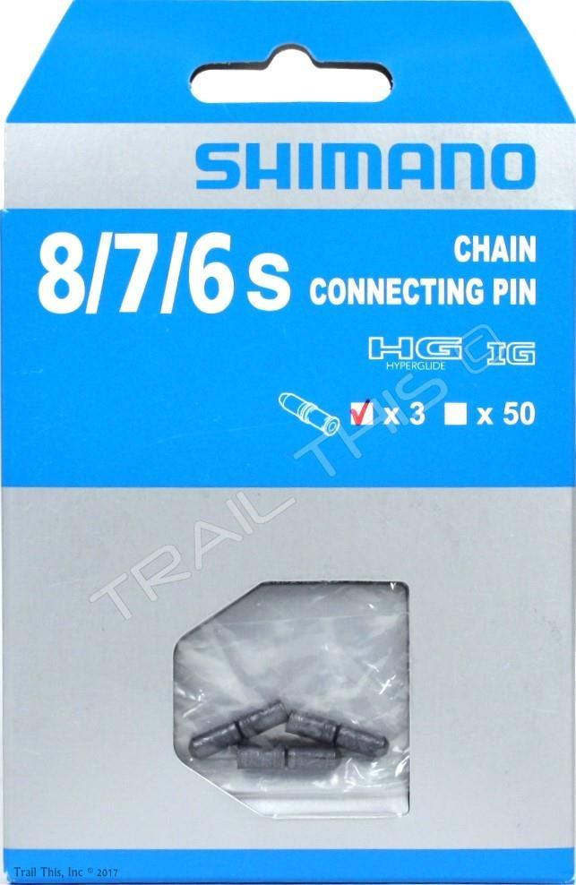 3-Pack Shimano 6 7 8-Speed Chain Connecting Pins fits CN-HG40 HG71 – Retail Pack