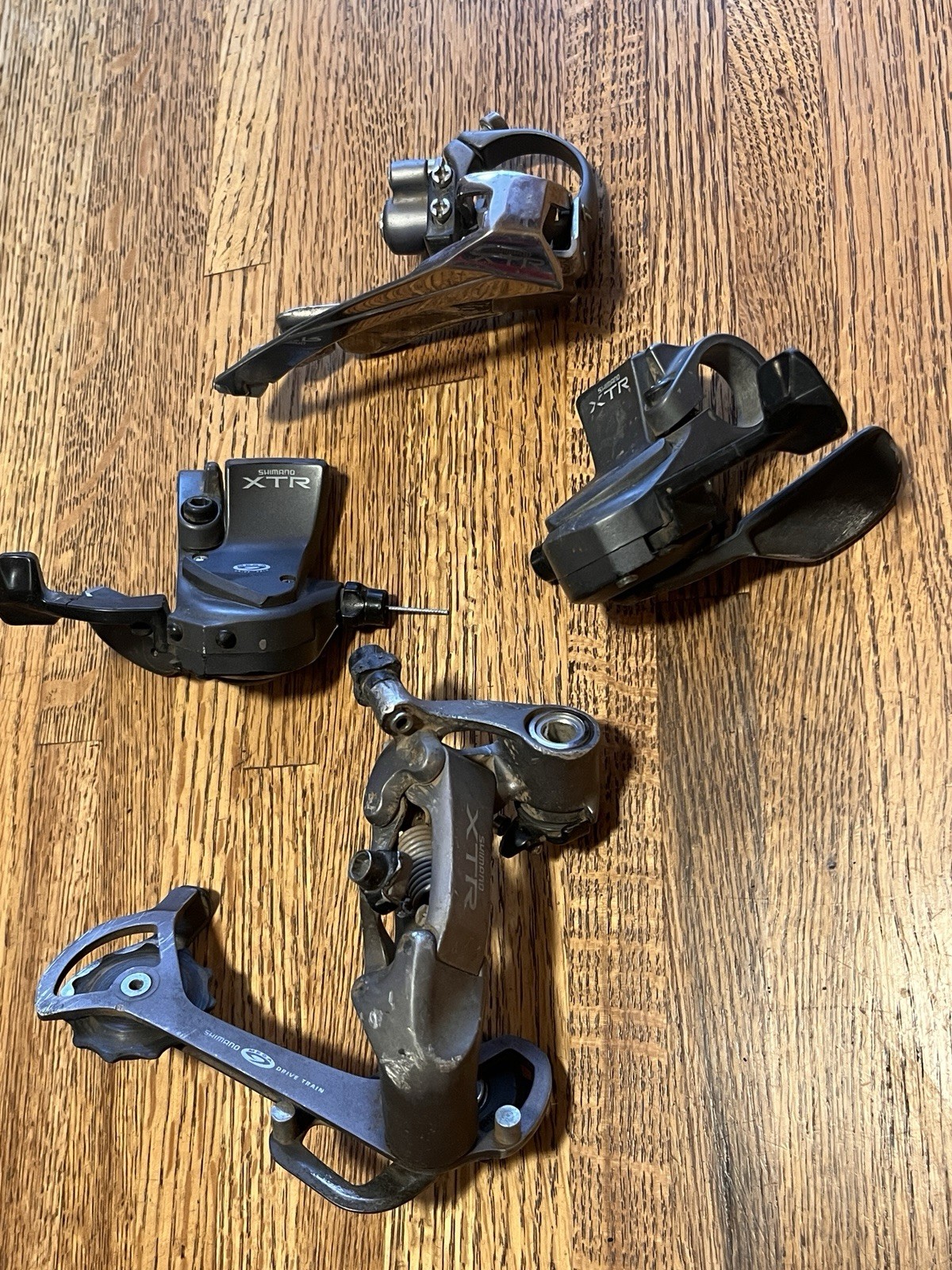 Vintage Shimano XTR Rapid Rise 3×9 Speed Drivetrain Set 953/952