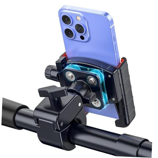 3rd Gen Shockproof Bike Phone Holder – Anti Vibration Motorcycle Phone Mount