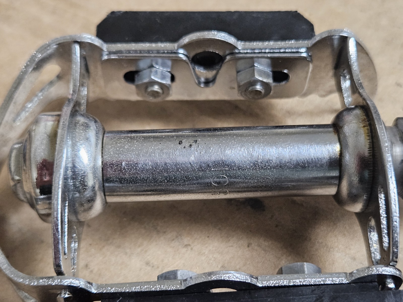 Vintage 70s Raleigh 501 Bike Pedals, set, 9/16″, steel, quill, Road Touring