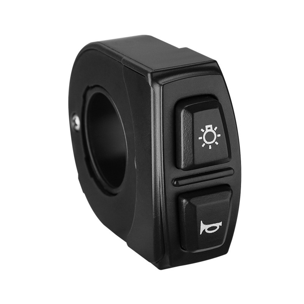Electric Bike Switch Button 2in1 for Headlight and Speaker 3pin Black ABS