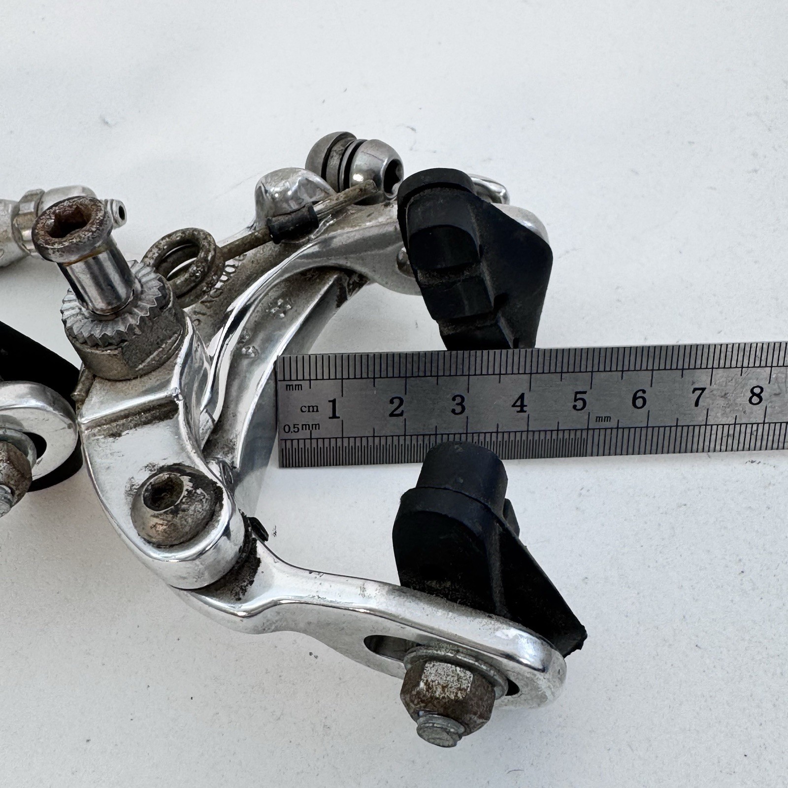 Vintage Brake Caliper Set Side Pull Dual Pivot Recessed 00s Road Silver A16
