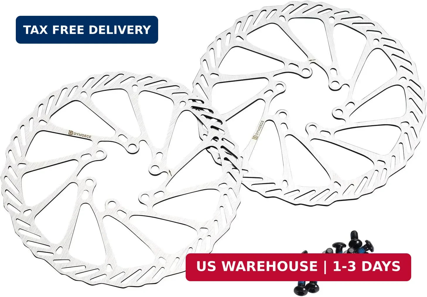 2 Pcs Bike Disc Brake Rotors with 12 Bolts 140mm/160mm/180mm/203mm for MTB Mount